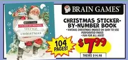 Ollie's CHRISTMAS STICKER-BY-NUMBER BOOK offer