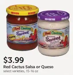 Fareway Red Cactus Salsa or Queso offer