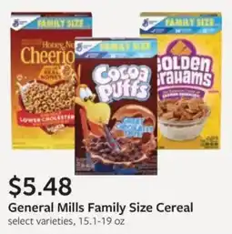 Fareway General Mills Family Size Cereal offer