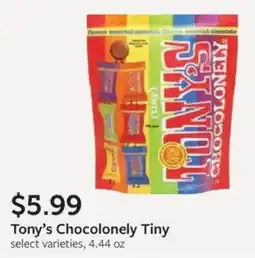 Fareway Tony's Chocolonely Tiny offer