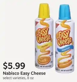 Fareway Nabisco Easy Cheese offer