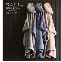 JC Penney Hooded Throw offer