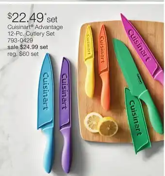 JC Penney Cuisinart Advantage 12-Pc. Cutlery Set offer