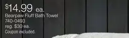 JC Penney Bearpaw Fluff Bath Towel offer