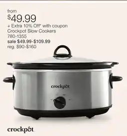 JC Penney Crockpot Slow Cookers offer