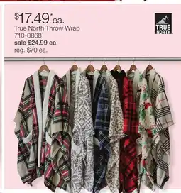 JC Penney True North Throw Wrap offer