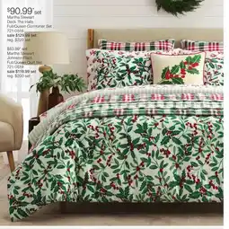 JC Penney Martha Stewart Deck The Halls Full/Queen Comforter Set offer