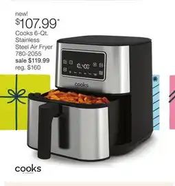 JC Penney Cooks 6-Qt. Stainless Steel Air Fryer offer