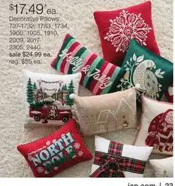 JC Penney Decorative Pillows offer