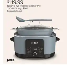 JC Penney Ninja 8-Qt. Possible Cooker Pro offer