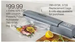 JC Penney PowerXL Duo Nutrisealer offer