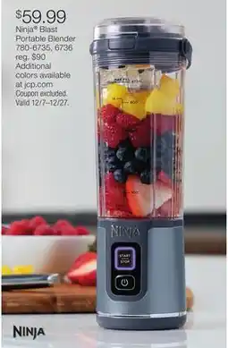 JC Penney Ninja Blast Portable Blender offer