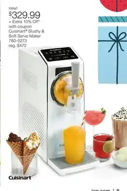 JC Penney Cuisinart Slushy & Soft Serve Maker offer