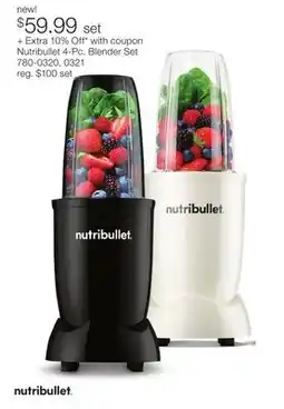 JC Penney Nutribullet 4-Pc. Blender Set offer