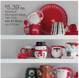 JC Penney Novelty & Monogram Mugs offer