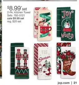 JC Penney 2-Pk. Kitchen Towel Sets offer