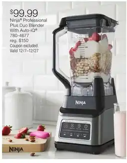 JC Penney Ninja Professional Plus Duo Blender With Auto-iQ offer