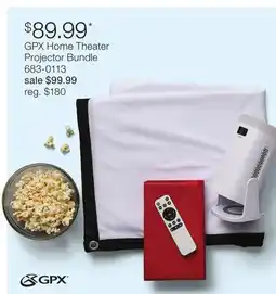 JC Penney GPX Home Theater Projector Bundle offer