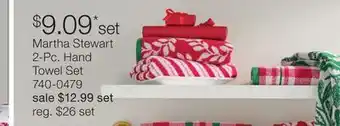 JC Penney Martha Stewart 2-Pc. Hand Towel Set offer