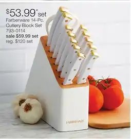 JC Penney Farberware 14-Pc. Cutlery Block Set offer