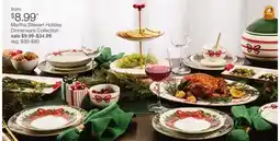 JC Penney Martha Stewart Holiday Dinnerware Collection offer