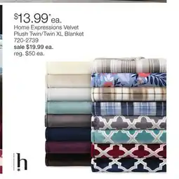 JC Penney Home Expressions Velvet Plush Twin/Twin XL Blanket offer