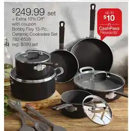 JC Penney Bobby Flay 13-Pc. Ceramic Cookware Set offer