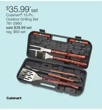 JC Penney Cuisinart 13-Pc. Outdoor Grilling Set offer