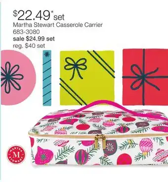 JC Penney Martha Stewart Casserole Carrier offer
