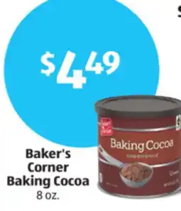 Aldi Baker's Corner Baking Cocoa offer