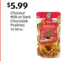 Aldi Choceur Milk or Dark Chocolate Pralines offer