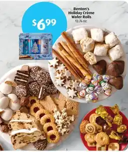 Aldi Benton's Holiday Crème Wafer Rolls offer
