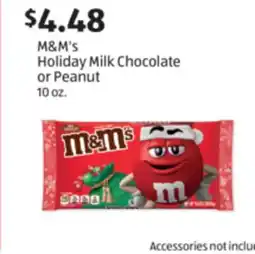 Aldi M&M's Holiday Milk Chocolate or Peanut offer