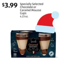 Aldi Specially Selected Chocolate or Caramel Mousse Cups offer