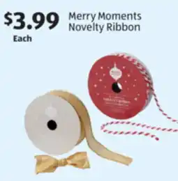 Aldi Merry Moments Novelty Ribbon offer