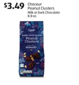 Aldi Choceur Peanut Clusters Milk or Dark Chocolate offer