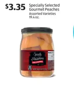 Aldi Specially Selected Gourmet Peaches offer