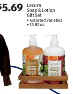 Aldi Lacura Soap & Lotion Gift Set offer