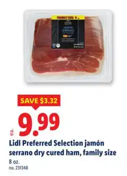 Lidl Lidl Preferred Selection jamón serrano dry cured ham, family size offer