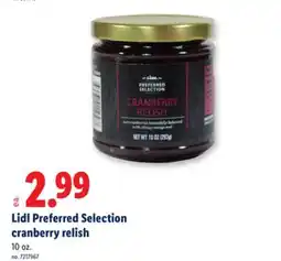 Lidl Lidl Preferred Selection cranberry relish offer