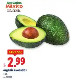 Lidl organic avocados offer