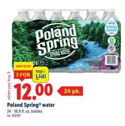Lidl Poland Spring water offer