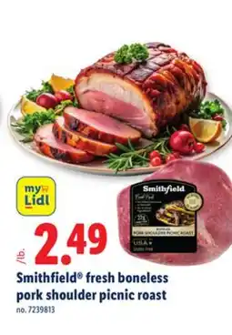 Lidl Smithfield fresh boneless pork shoulder picnic roast offer