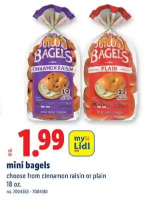 Lidl mini bagels offer