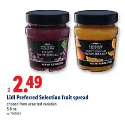 Lidl Lidl Preferred Selection fruit spread offer