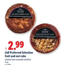 Lidl Lidl Preferred Selection fruit and nut cake offer
