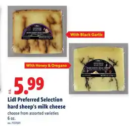 Lidl Lidl Preferred Selection hard sheep's milk cheese offer