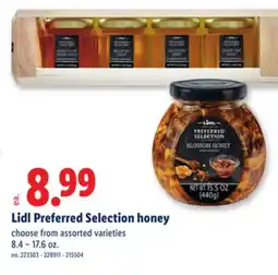 Lidl Lidl Preferred Selection honey offer