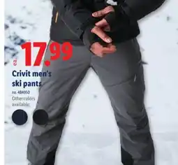 Lidl Crivit men's ski pants offer