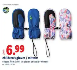 Lidl children's gloves/mittens offer